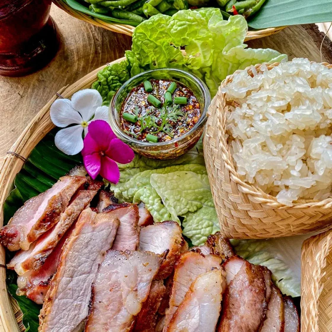 Koh Moo Yang (Thai Grilled Pork Neck with Nam Jim Jaew)