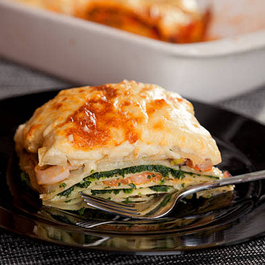 Lasagne saumon épinard pour Papa
