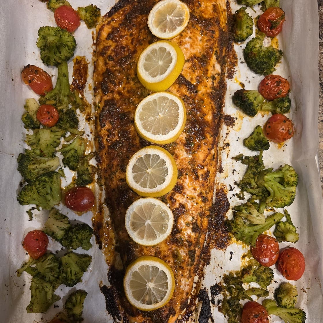 Baked salmon