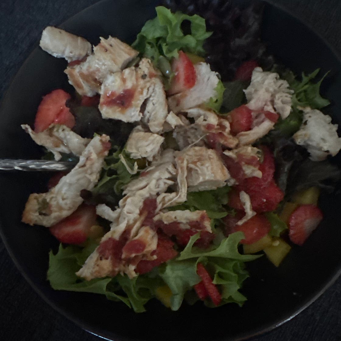 Blackened Chicken Avocado Berry Salad (Paleo, Whole30, AIP)