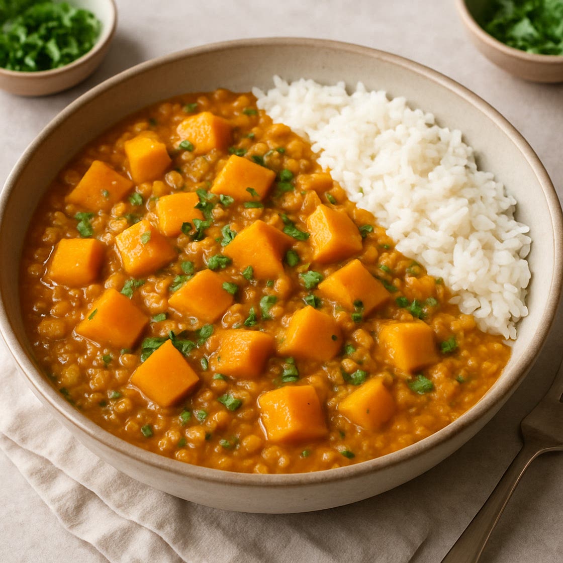 Butternut Squash & Lentil Curry