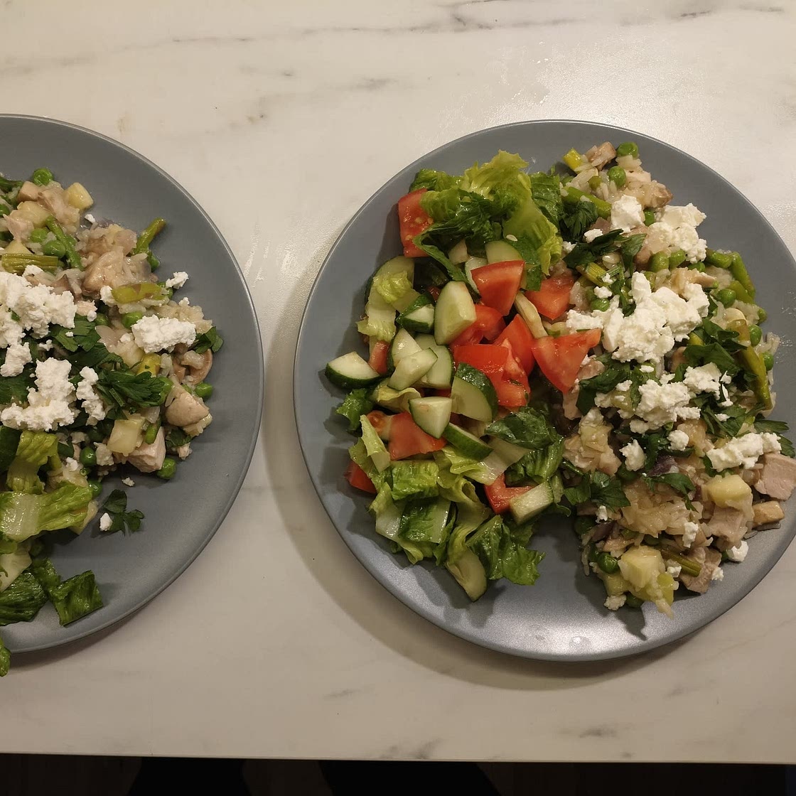 Chicken & Green Vegetable Pilaf (One Pot Dinner)