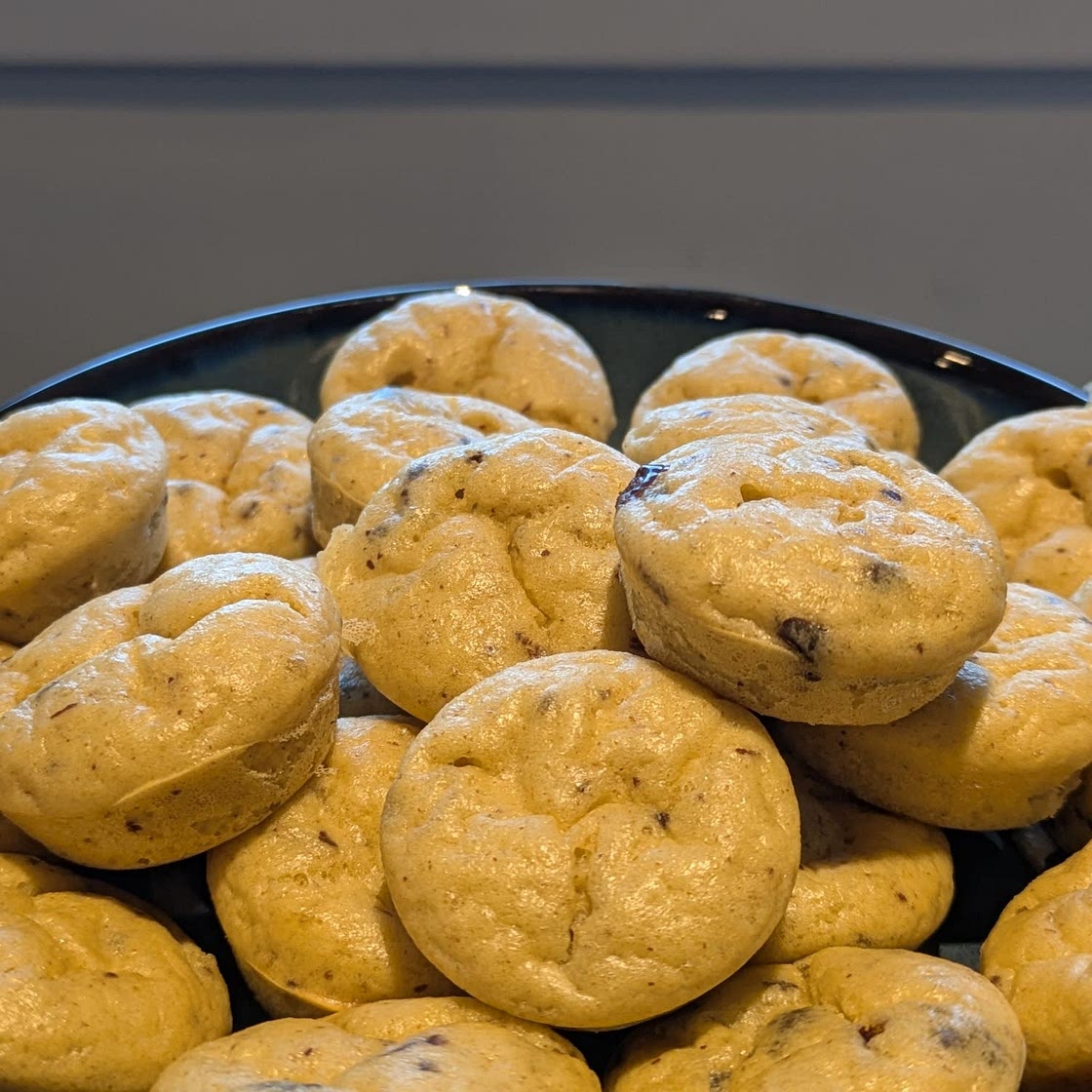 Cottage Cheese Chocolate Chip Pancake Bites