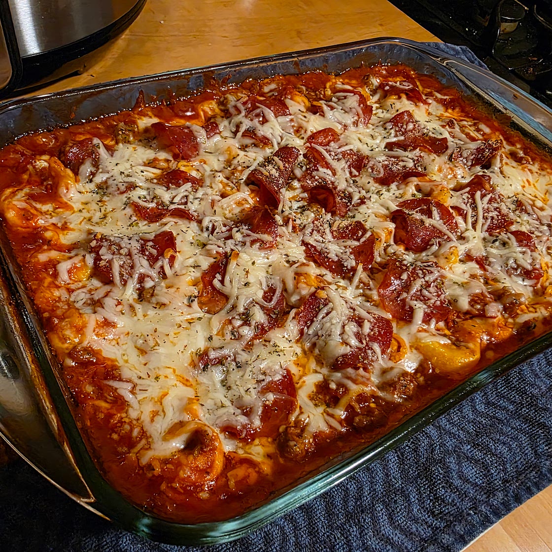 Tortellini Pizza Bake