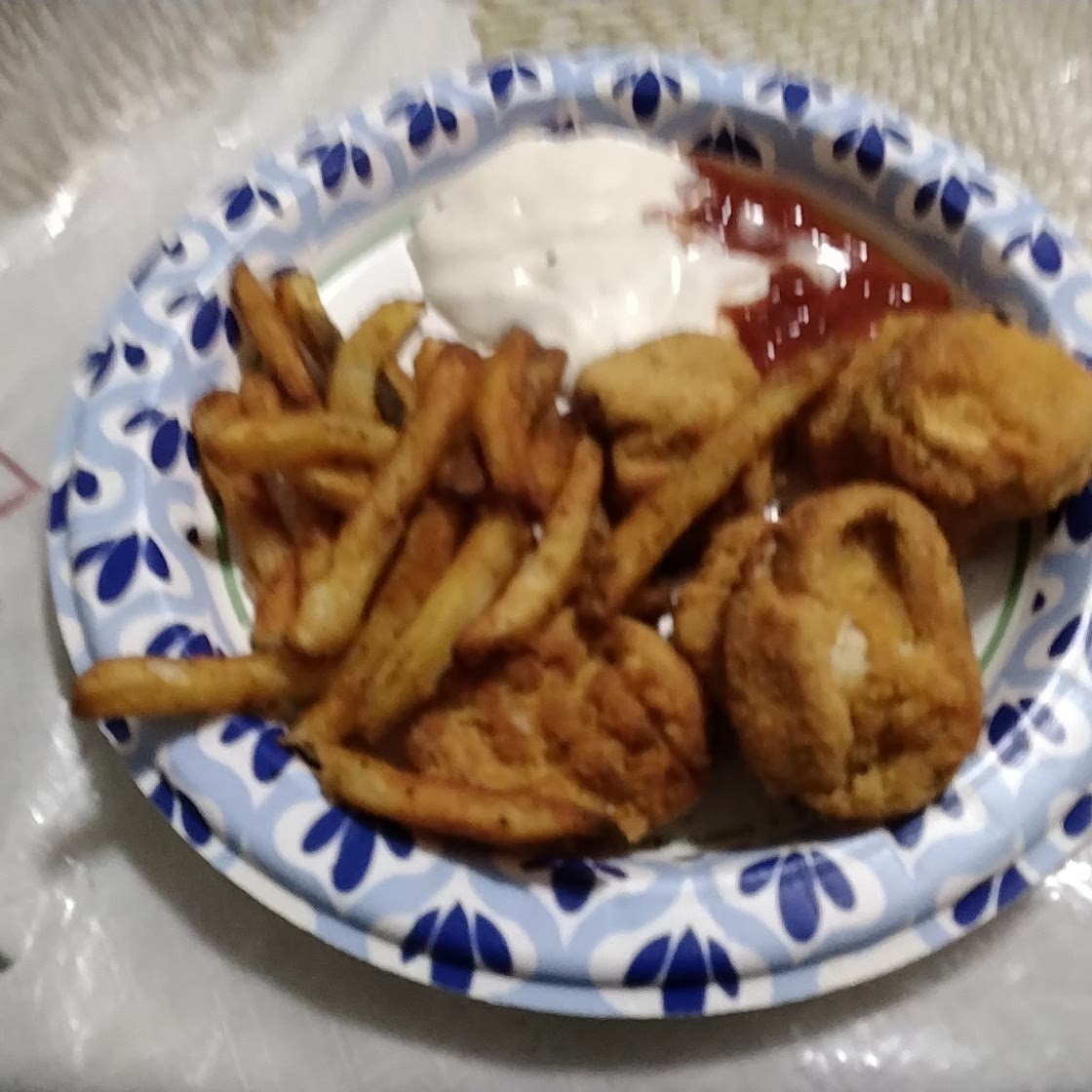 Chicken nuggets and fries