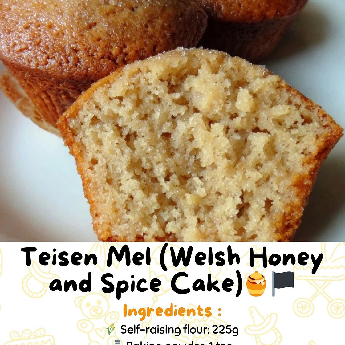 Teisen Mel (Welsh Honey and Spice Cake)
