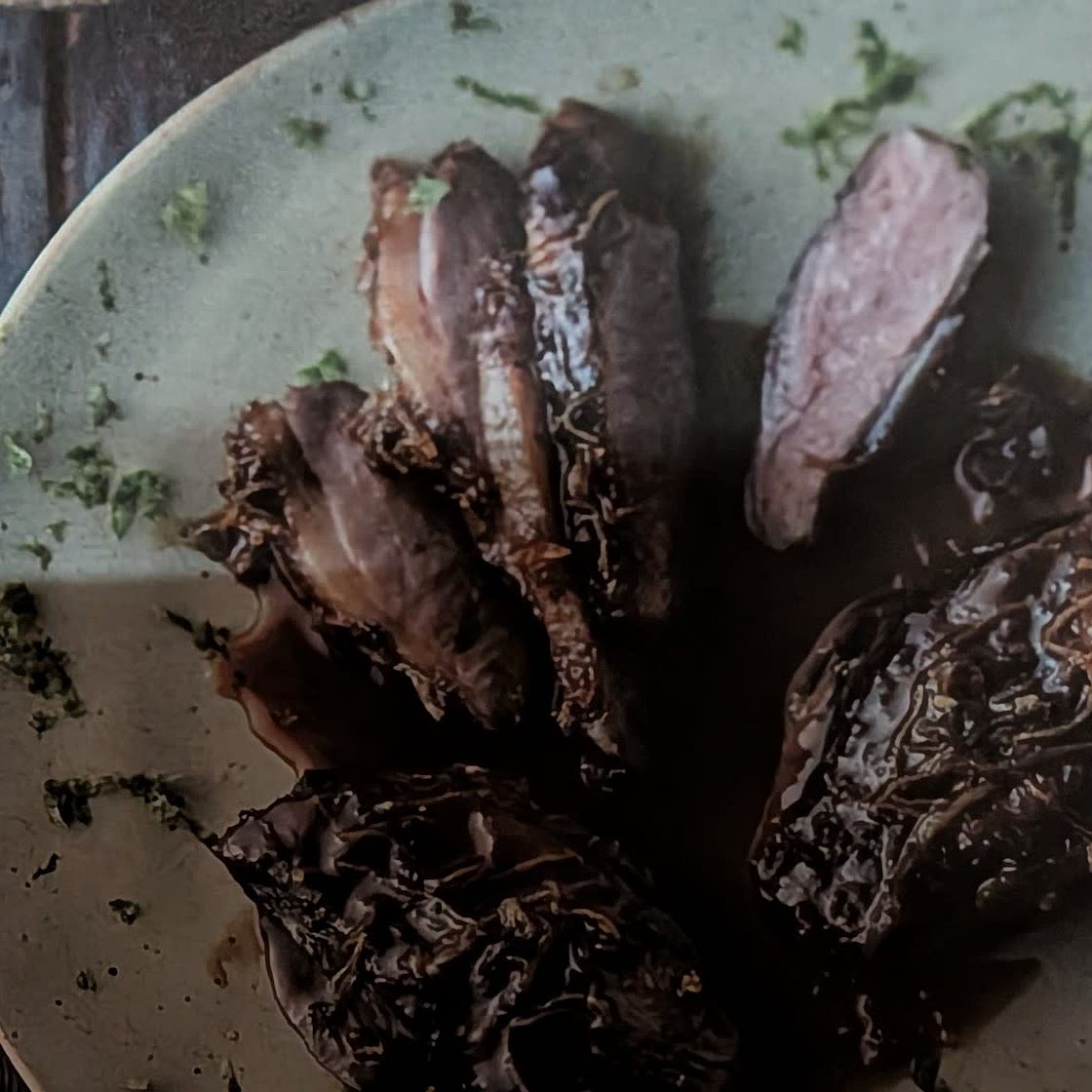 Canard laqué citron vert miel gingembre