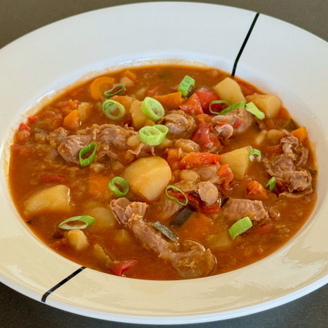 hearty chicken gizzard stew