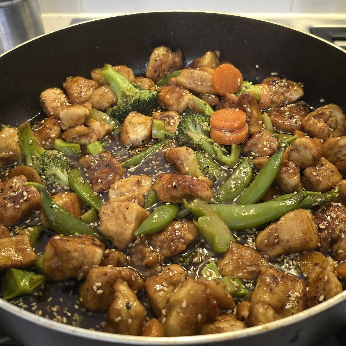 Honey Sesame Chicken and Broccoli