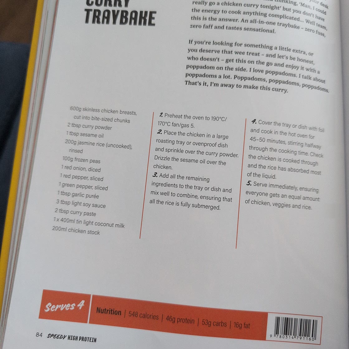 Chicken curry traybake (p84)