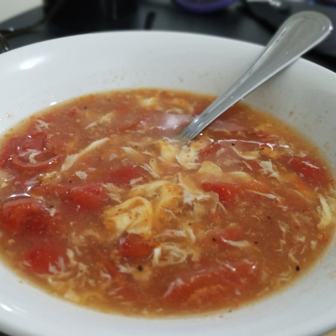 Tomato Egg Drop Soup