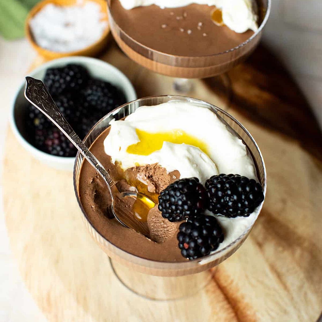 Olive Oil Chocolate Mousse
