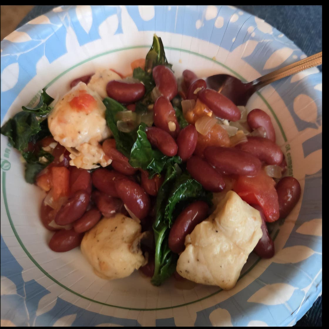Chicken and beans