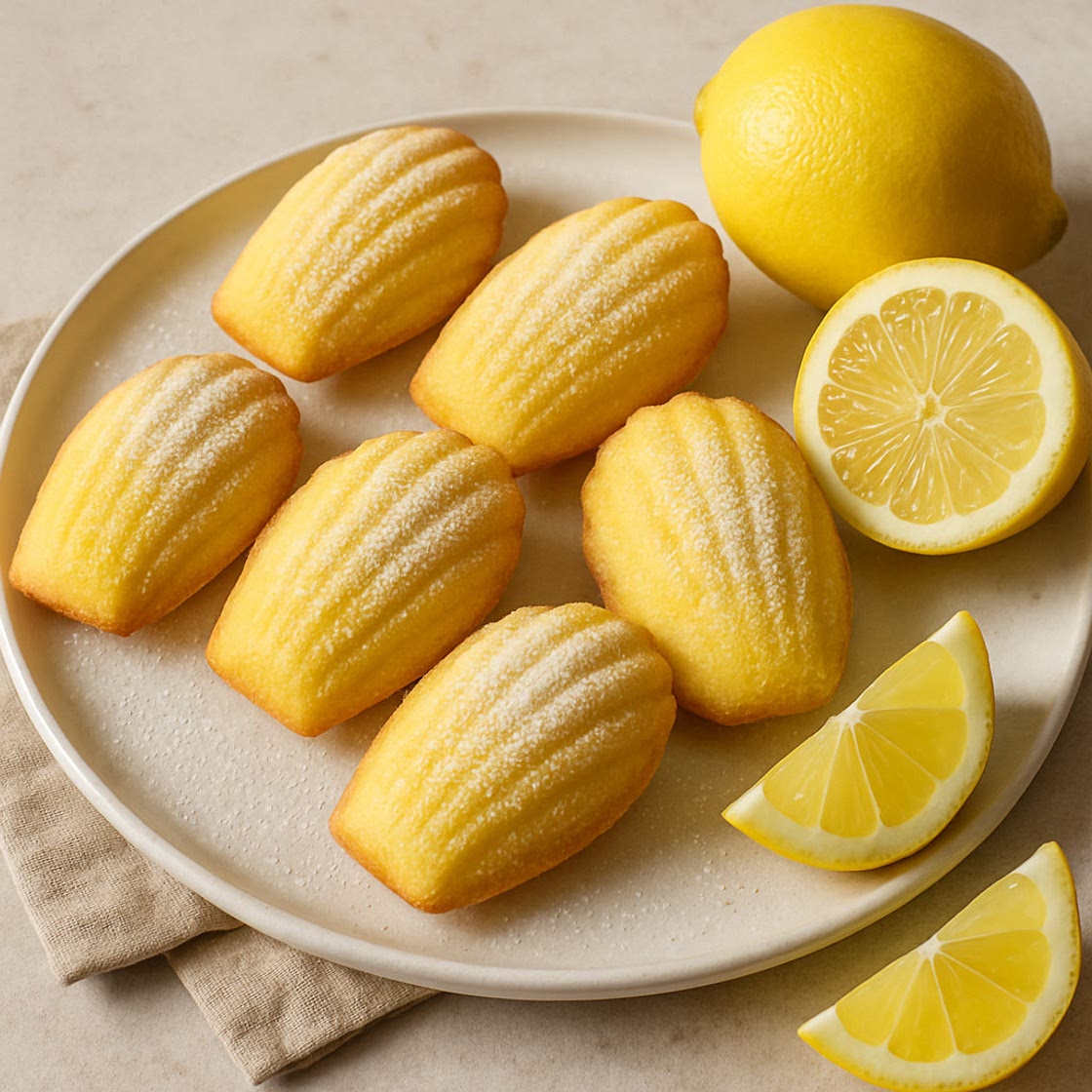 Zitronen Madeleines