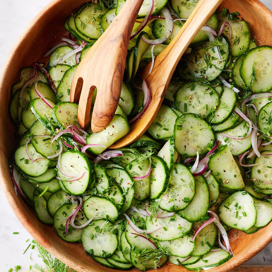 Armenian Cucumber, Lemon & Mozzarella Salad