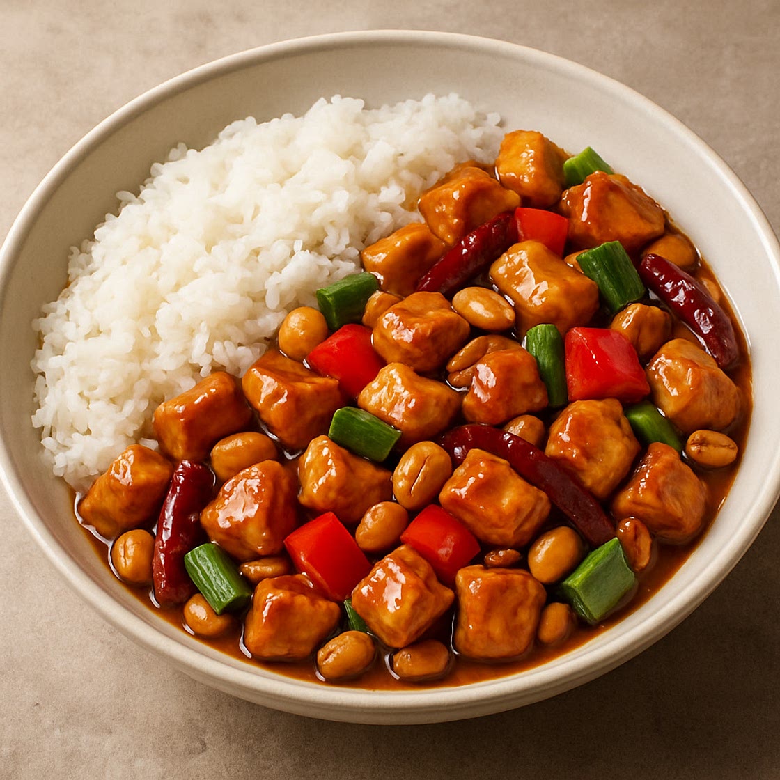 Kung Pao Chicken with Jasmine Rice