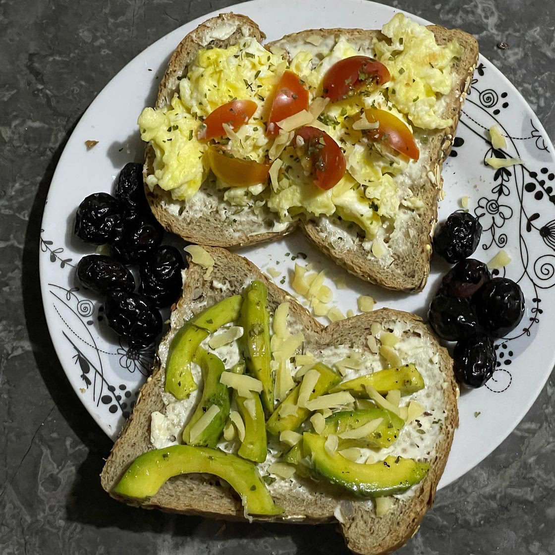 egg and avocado toast