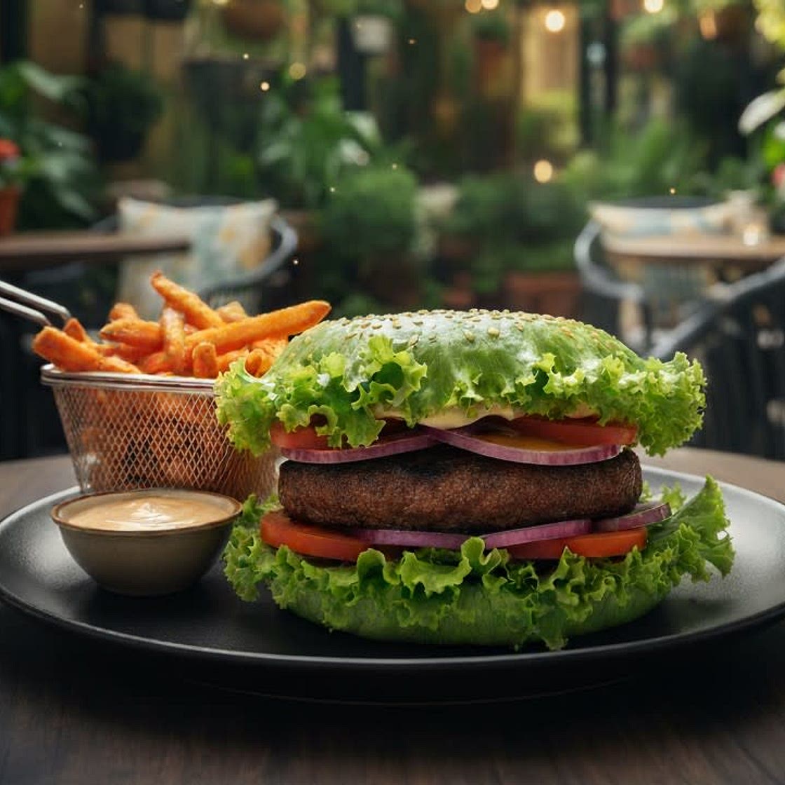 Hambúrguer invertido 🍔