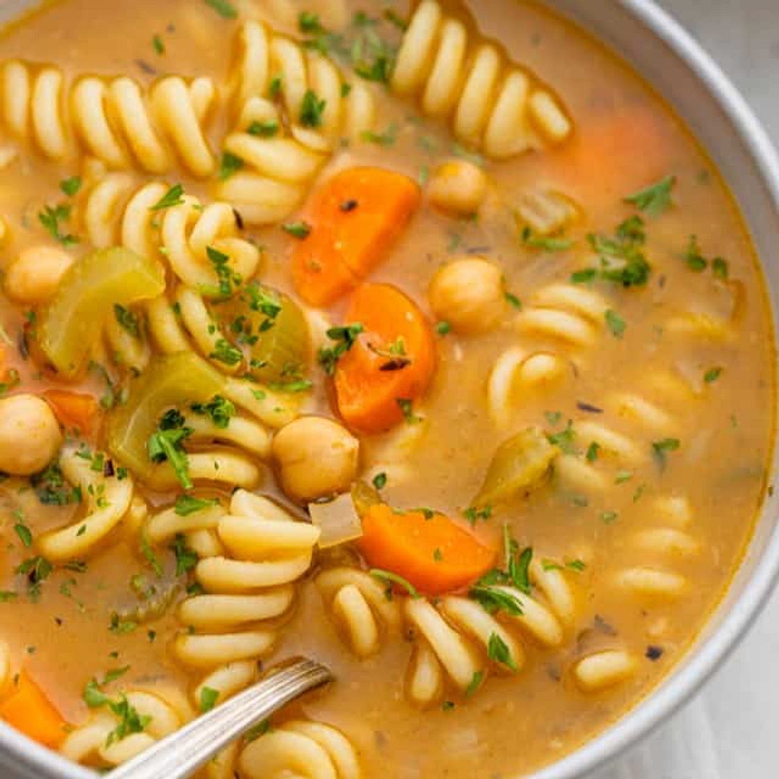 Chickpea Noodle Soup