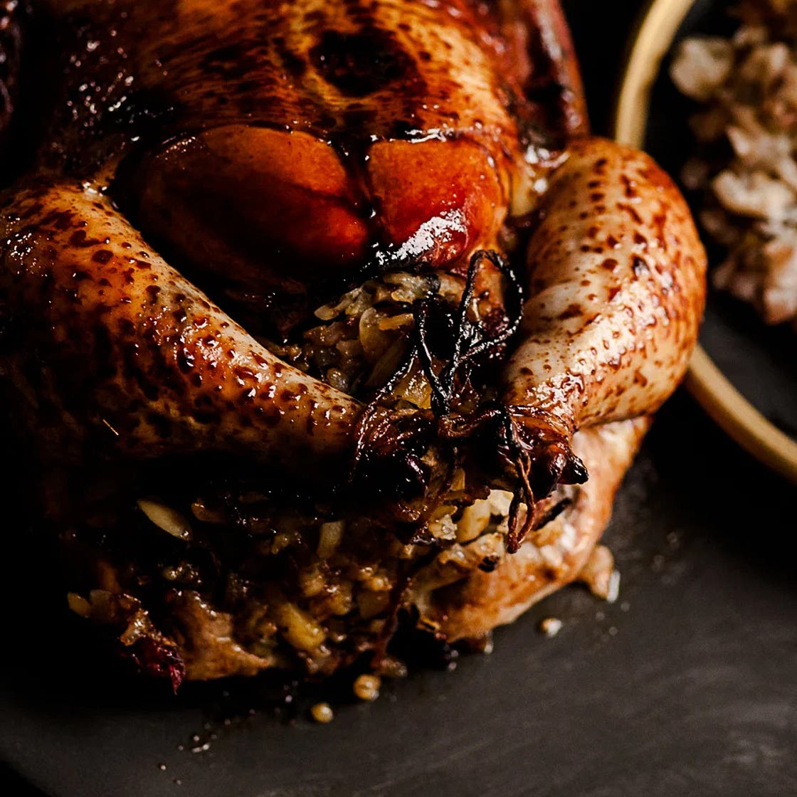 Wild Rice Stuffed Pomegranate Chicken — Gather a Table