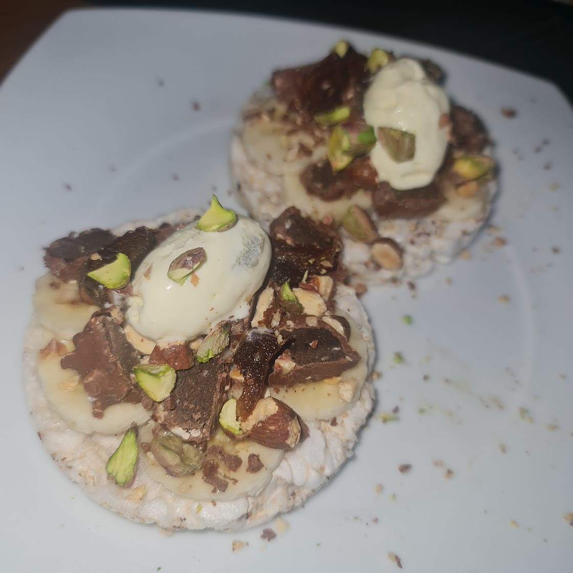 Banana ice cream rice toast