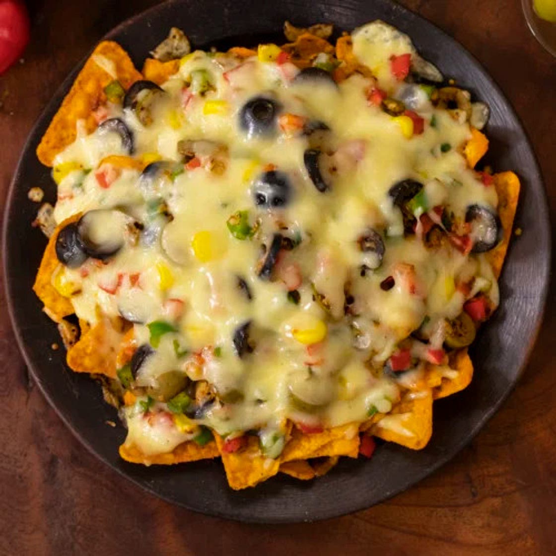 Cheesy Vegetable Nachos