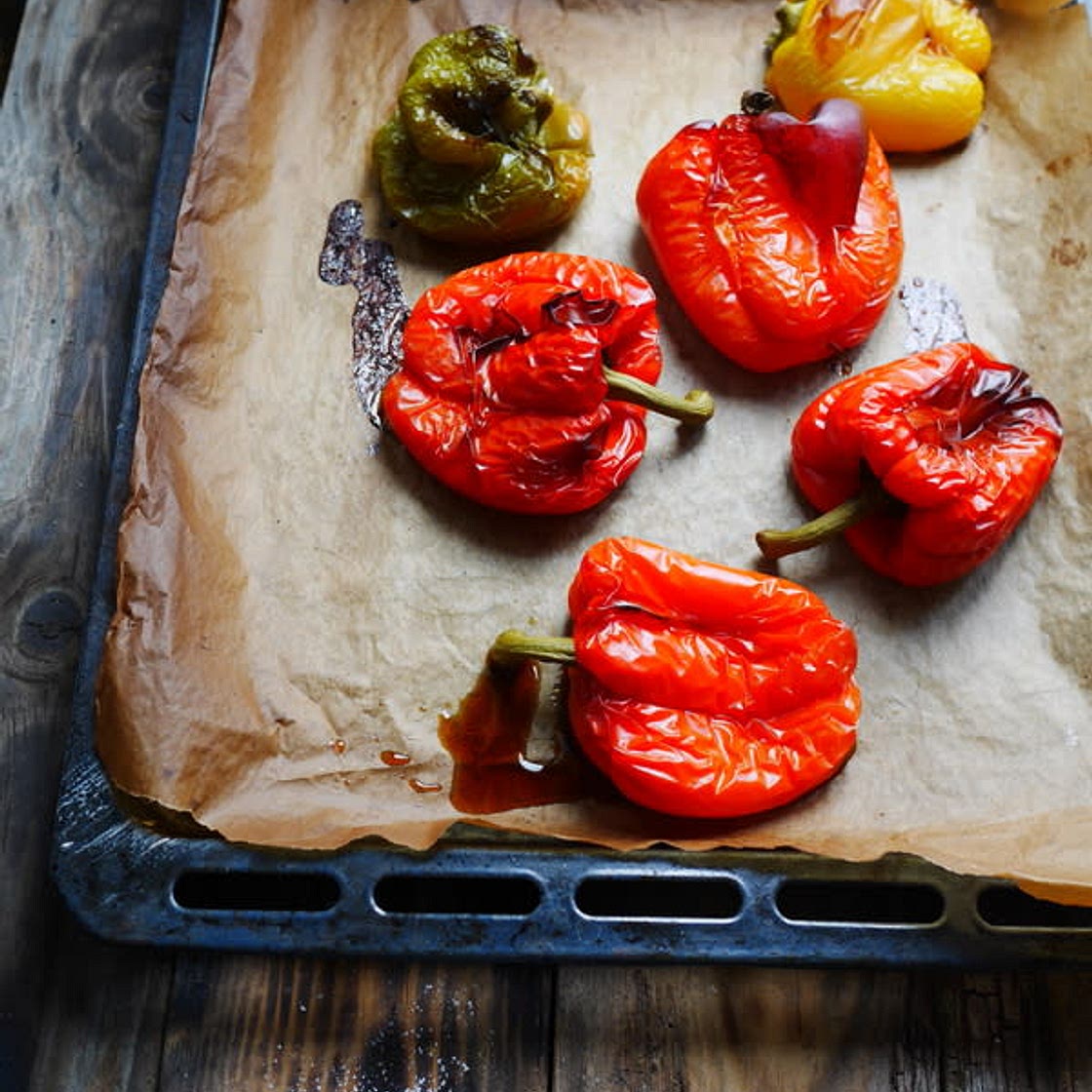 Poivrons au four