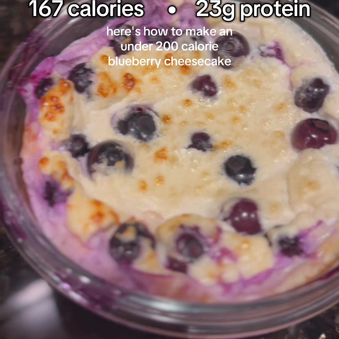 LOW CALORIE LEMON BLUEBERRY CHEESECAKE