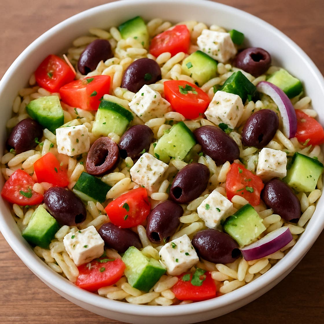 Greek Orzo Pasta Salad