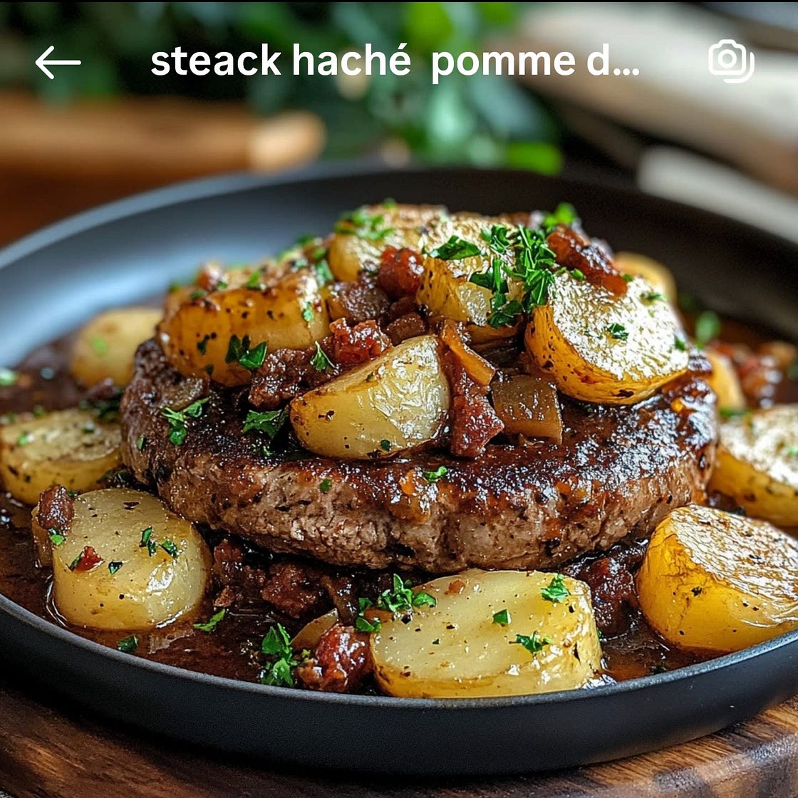 Poêlée de bœuf haché et pommes de terre