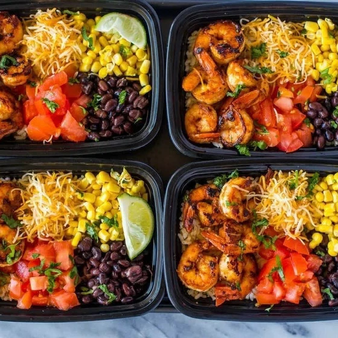 Shrimp Burrito Wraps - Meal Prep