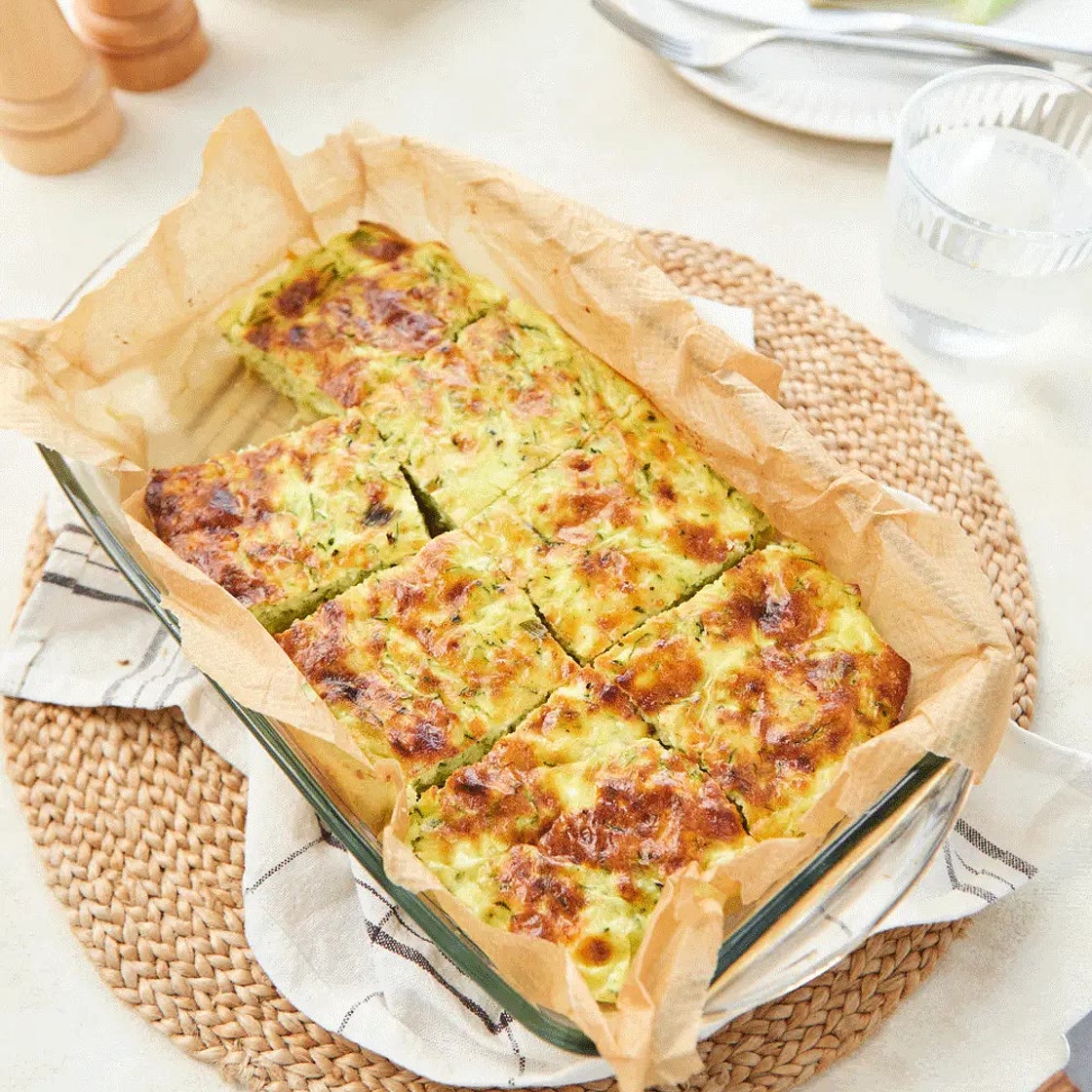 Courgette savoury slice