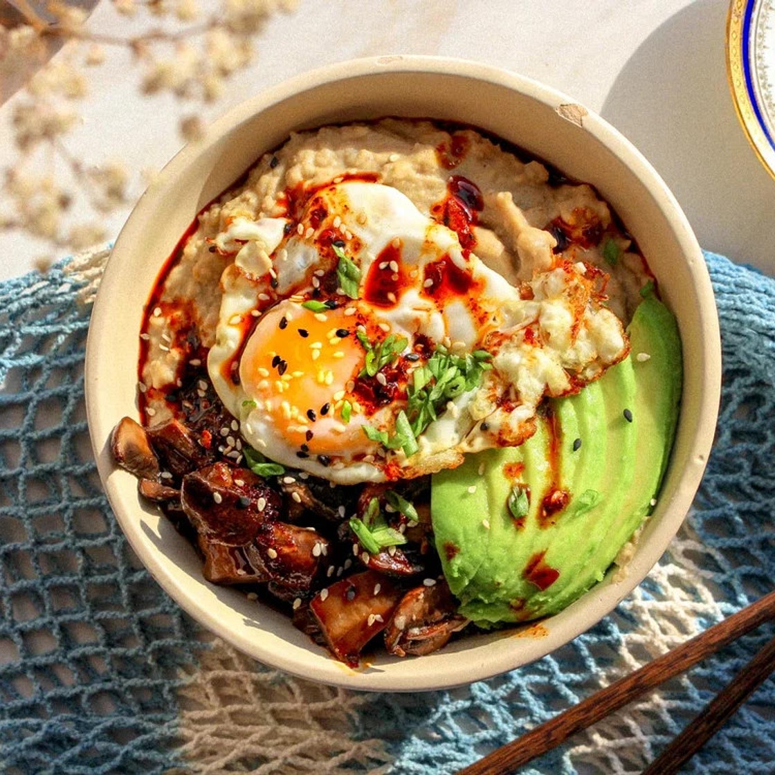 Savory Miso Oatmeal — Lahb Co. Eats