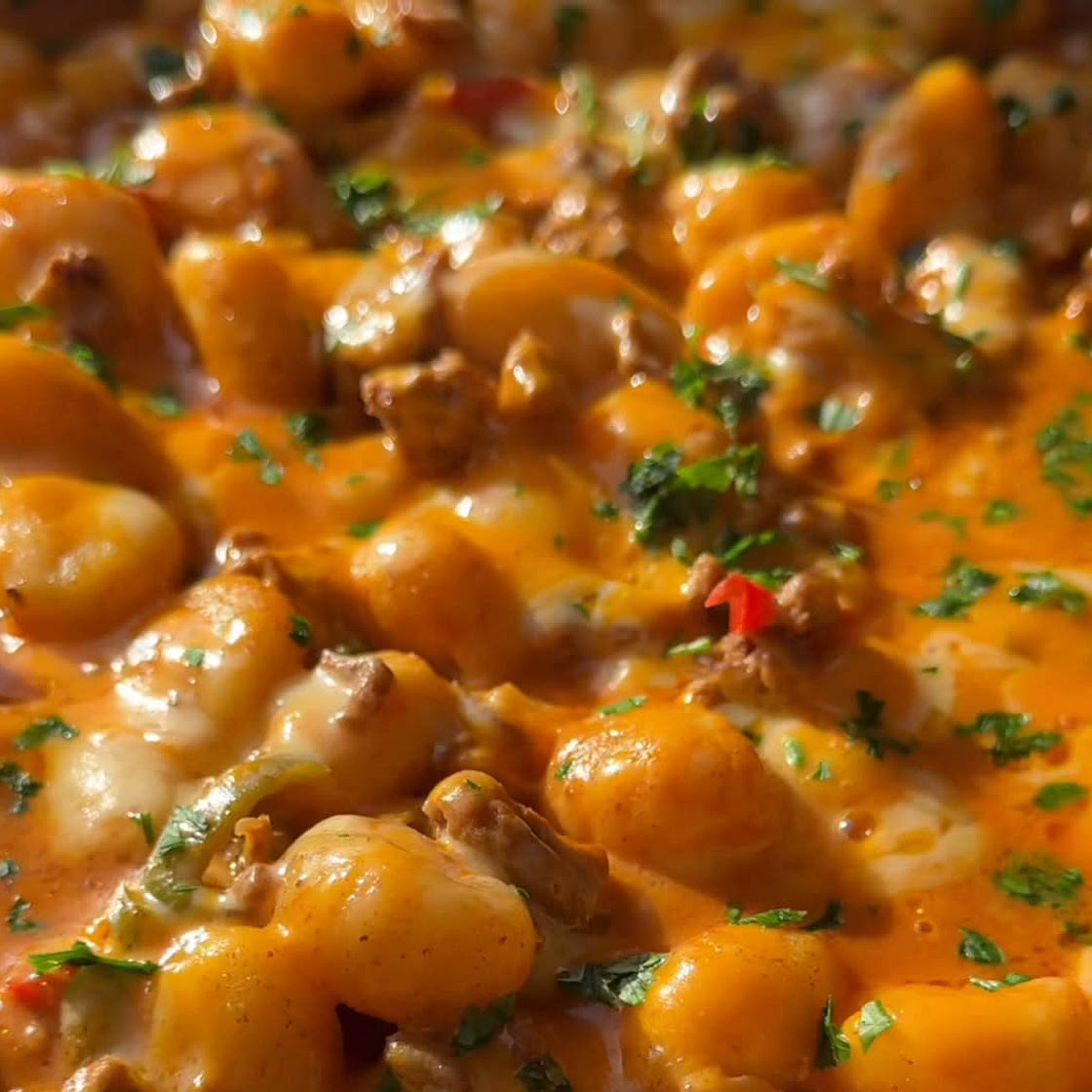 Creamy Taco Gnocchi Bake