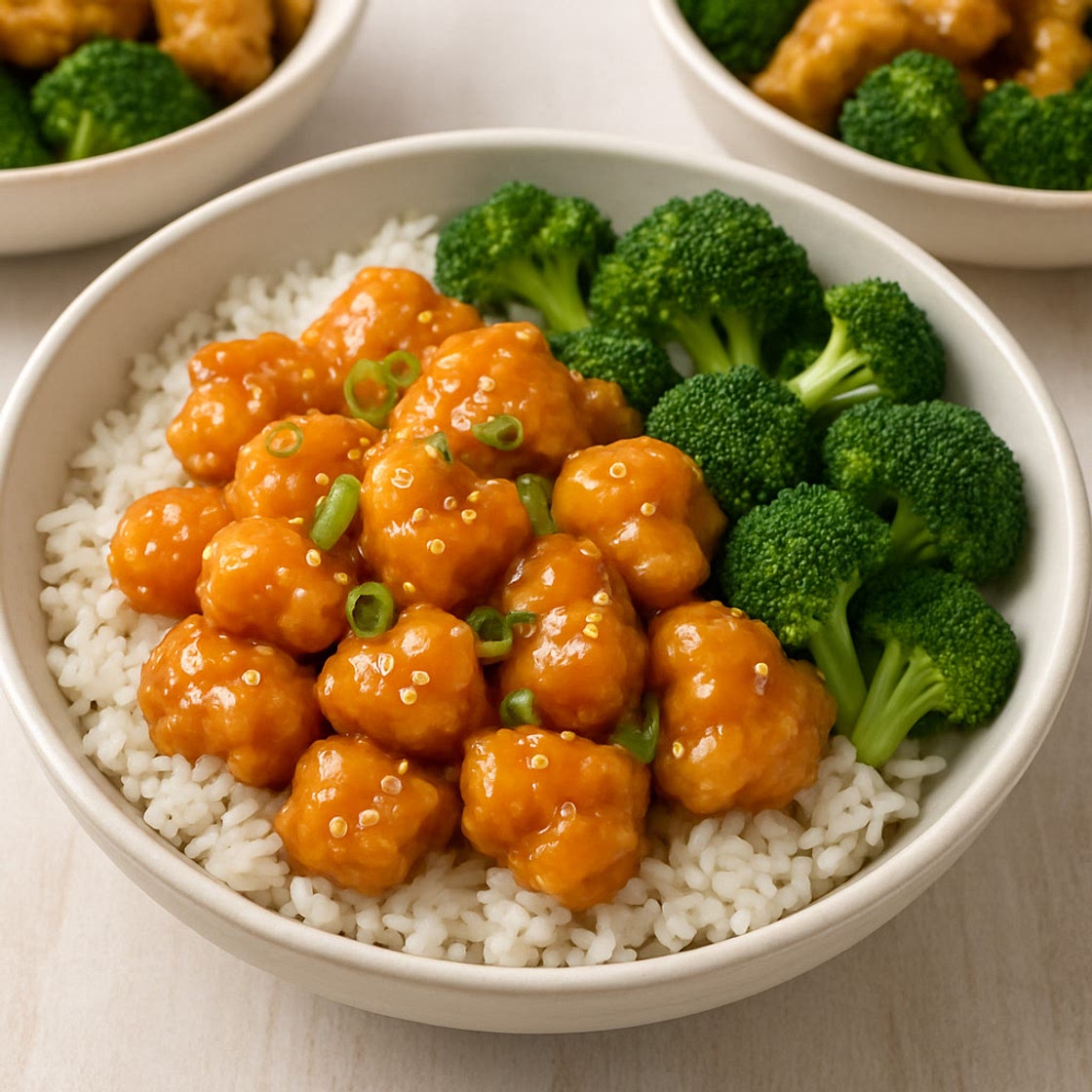 Orange Chicken Bowls