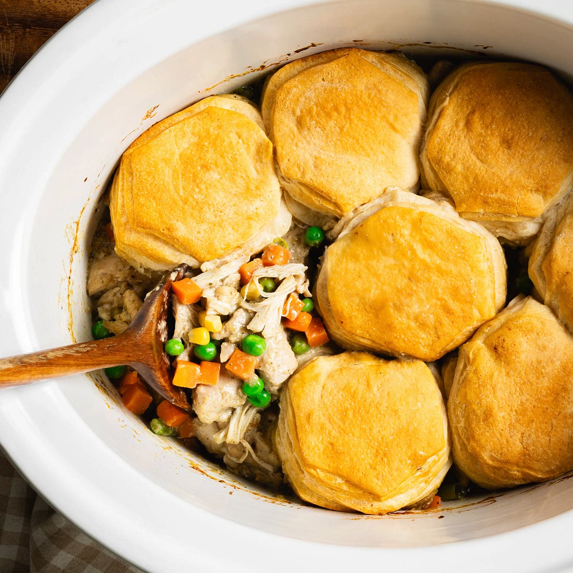 Slow-Cooker Creamy Chicken Pot Pie