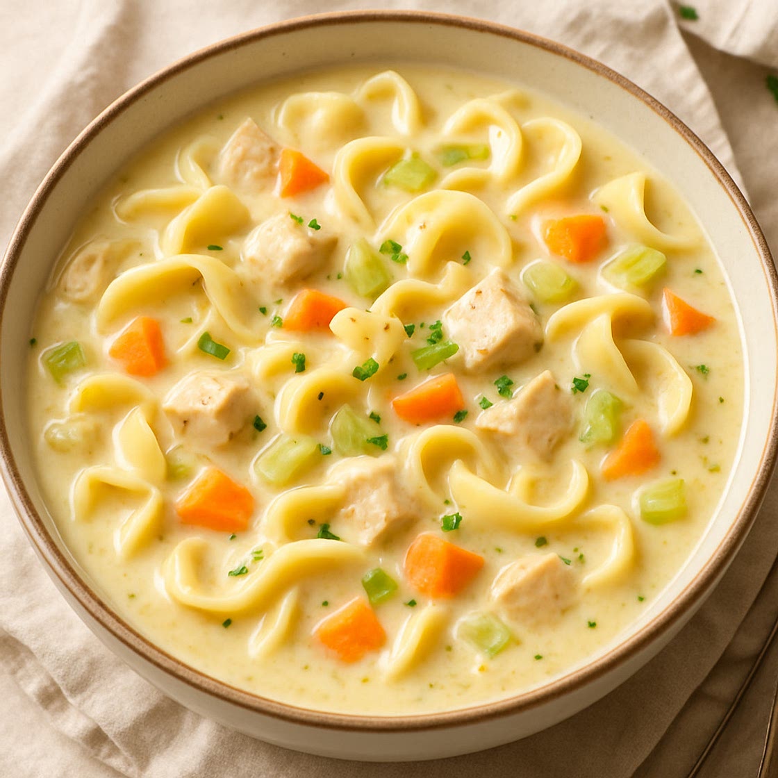 Creamy Chicken Noodle Soup