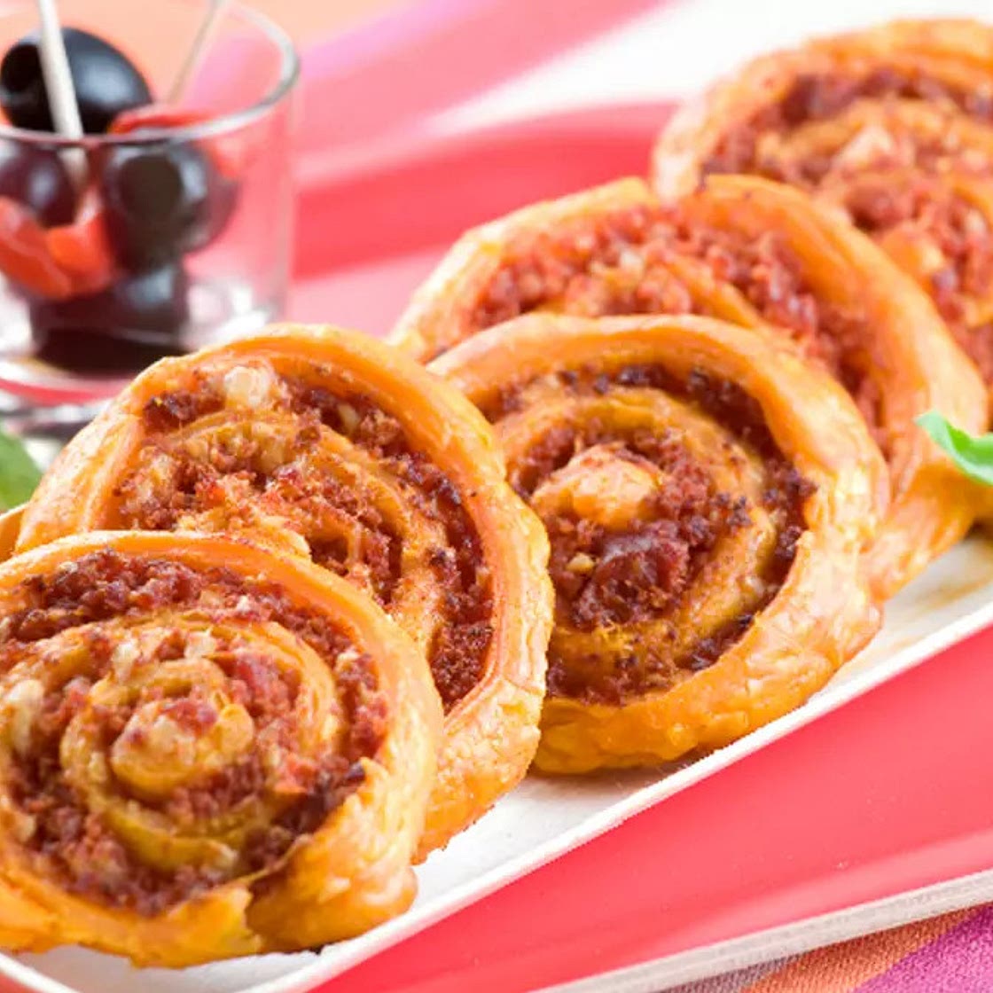 Feuilleté Chorizo ou Tapenade