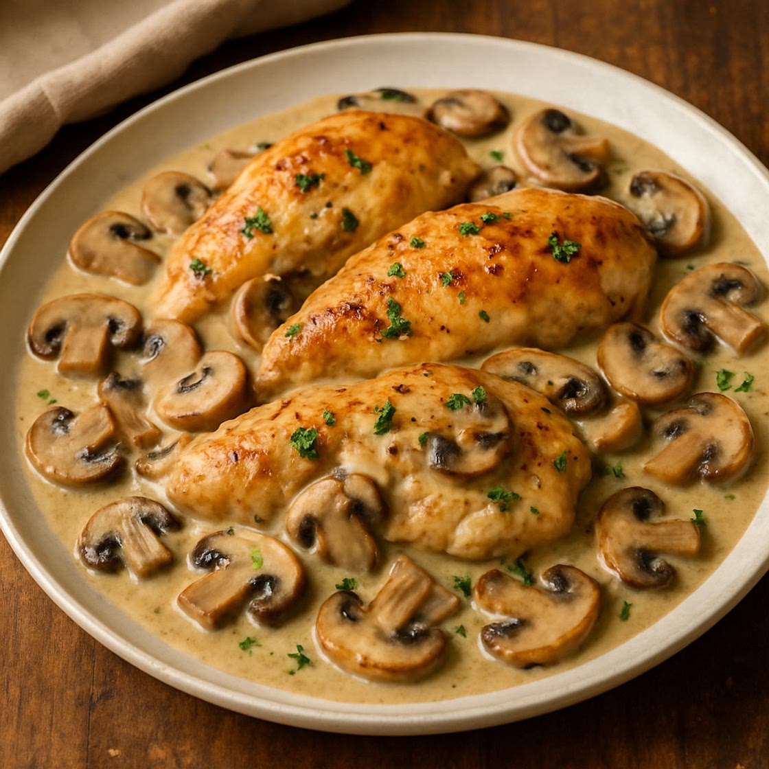 Poulet aux Champignons