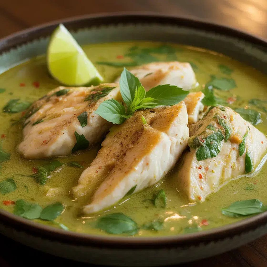 Thai Green Curry with Basa