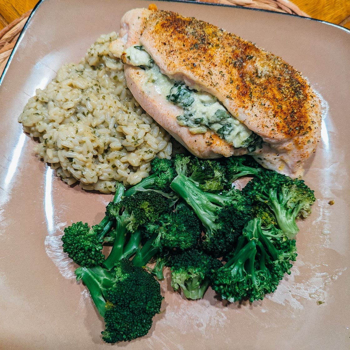 Creamy Spinach Parmesan Stuffed Chicken