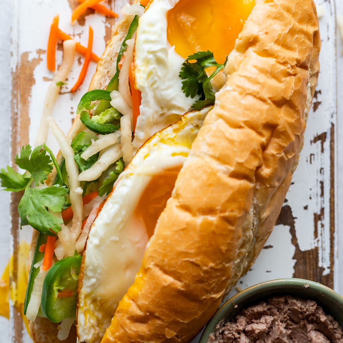 10-Minute Fried Egg Banh Mi (Banh Mi Op La)