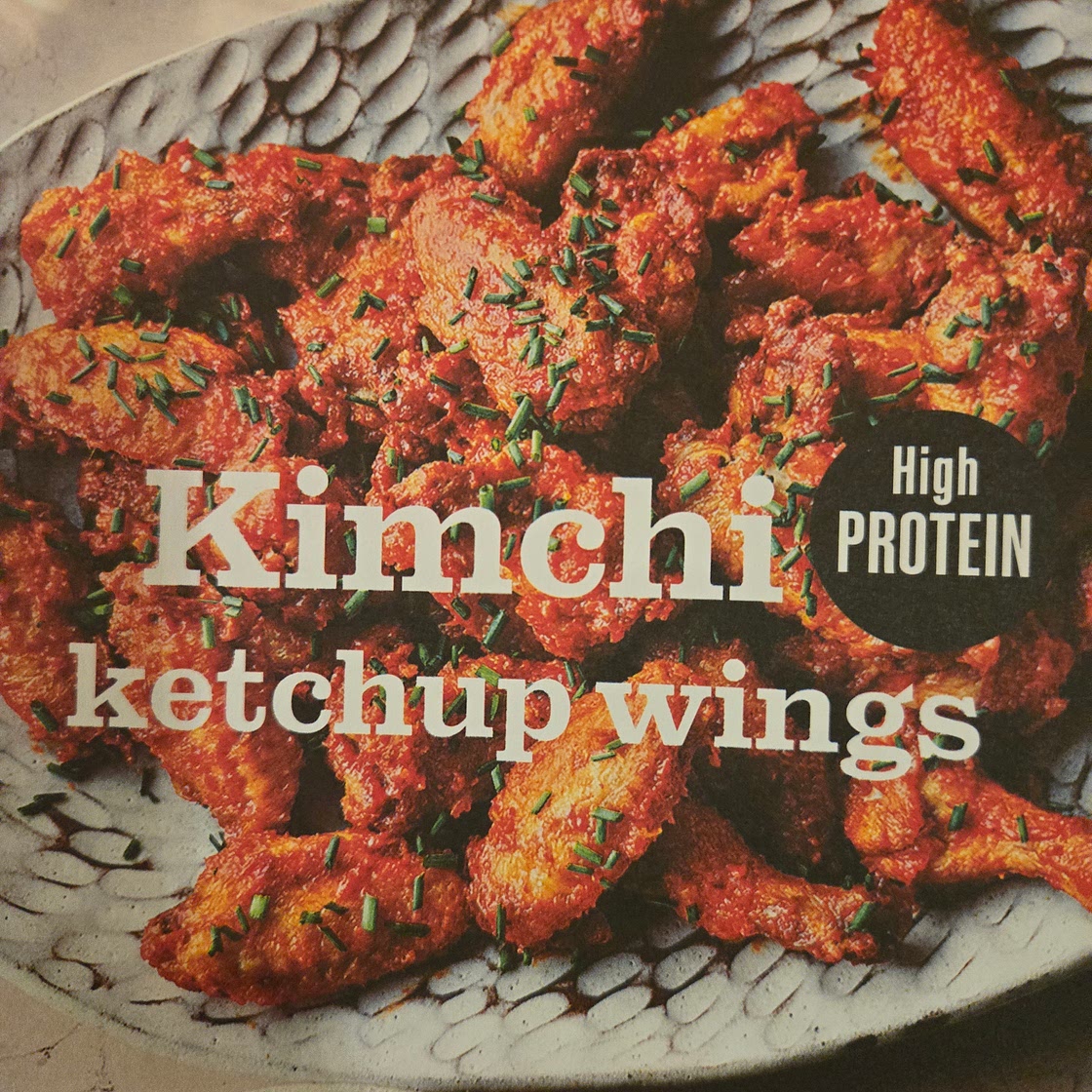 Kimchi ketchup wings
