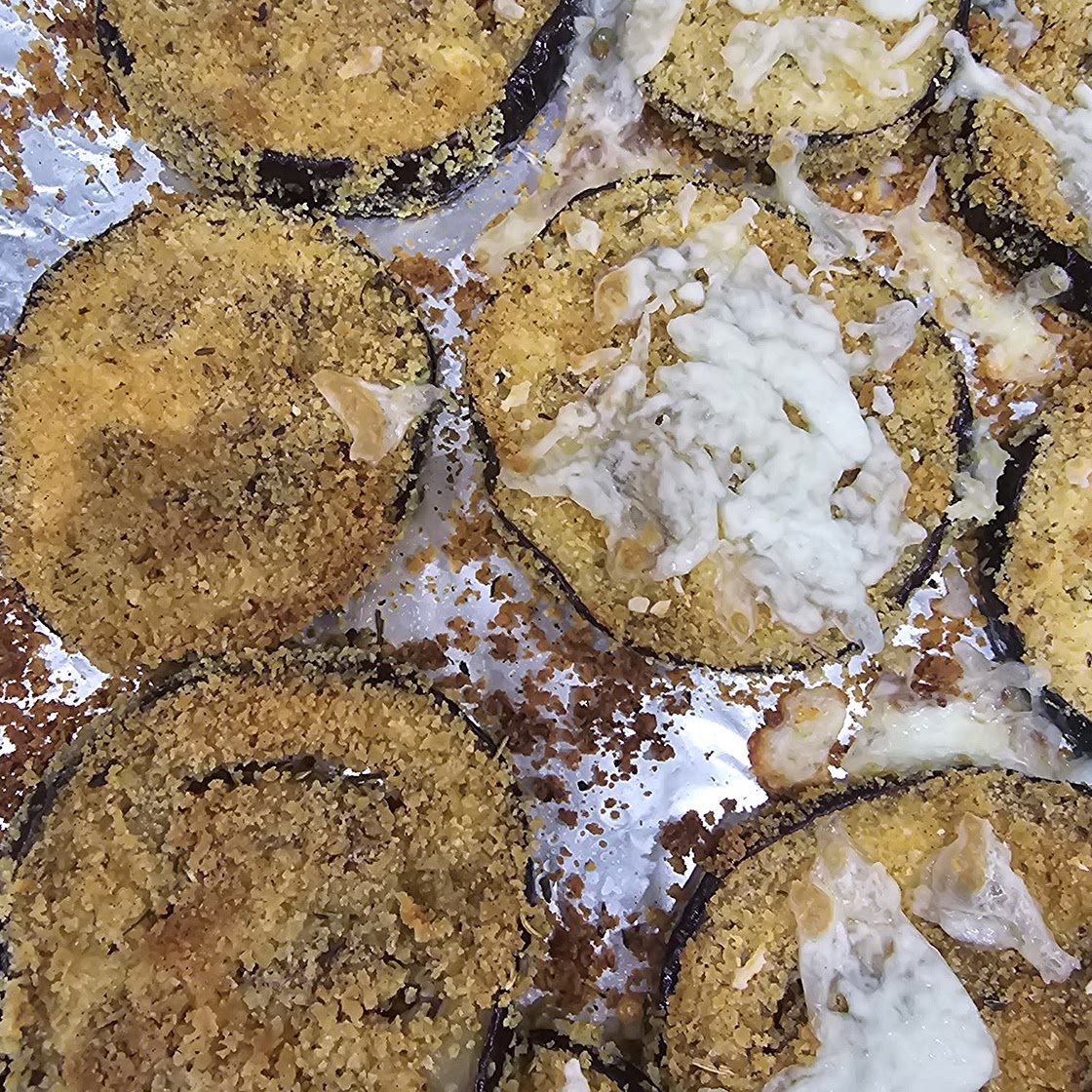 Garlic Parmesan Baked Eggplant Recipe