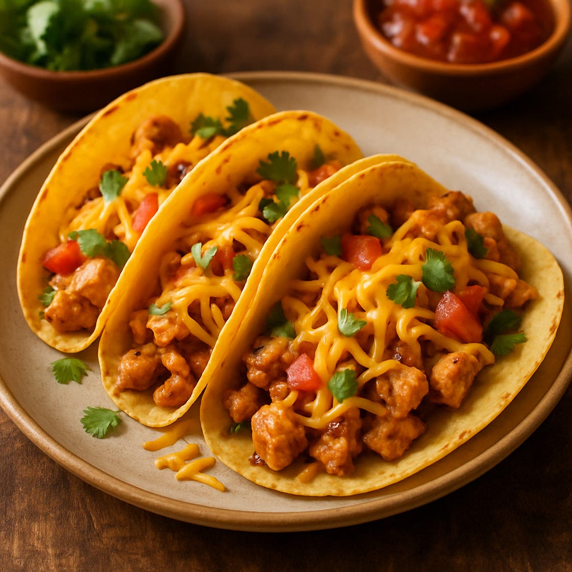 Chicken and Cheese Tacos