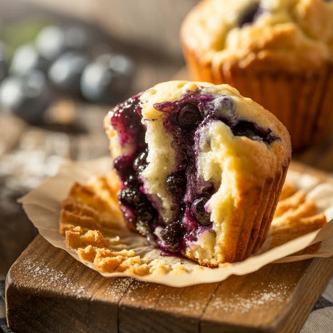 Muffins aux myrtilles