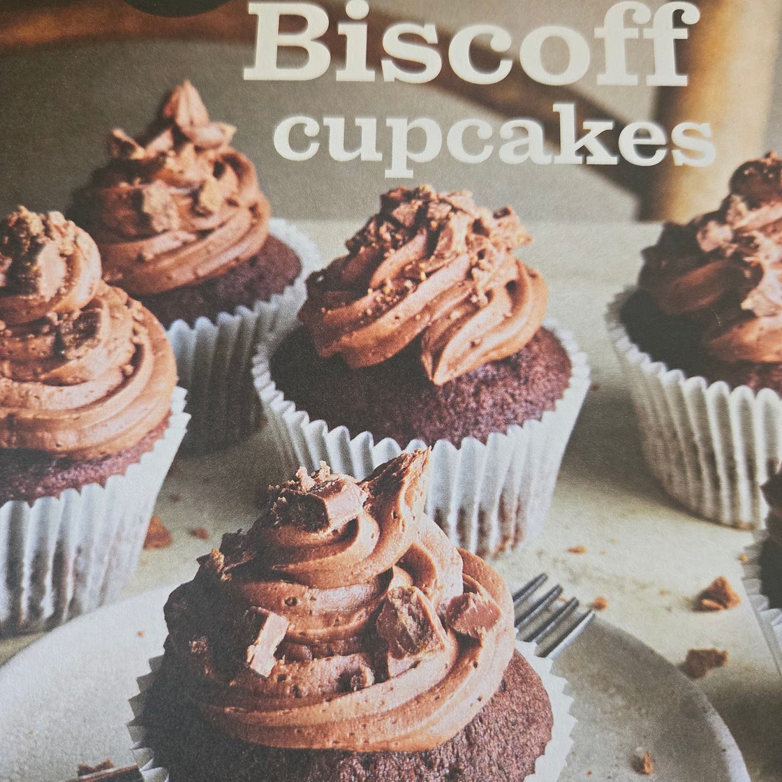 Chocolate Biscoff cupcakes
