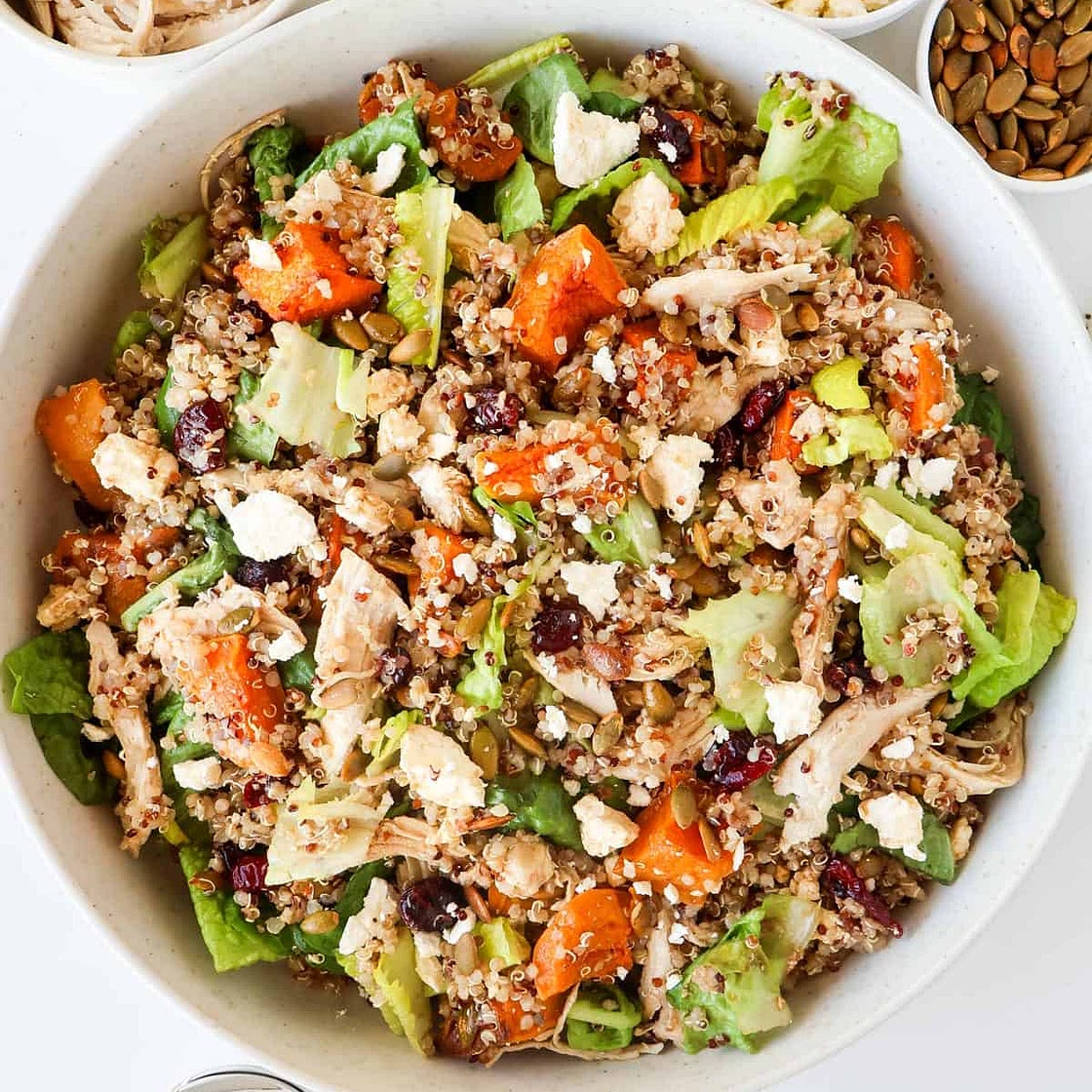 Peri Peri Butterfly Chicken with Squash, Grains & Feta Salad