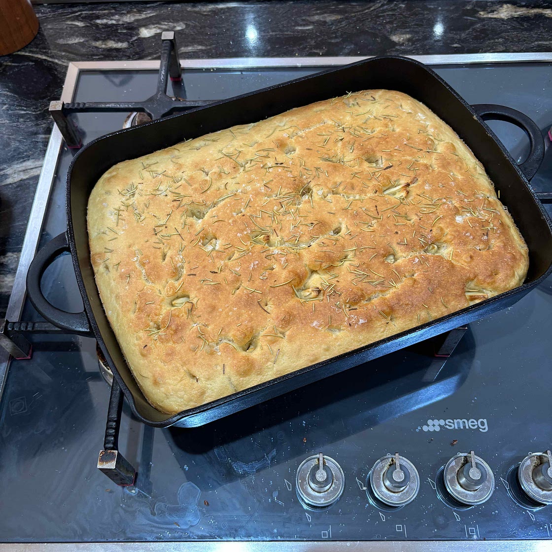 Garlic and Rosemary Focaccia Bread