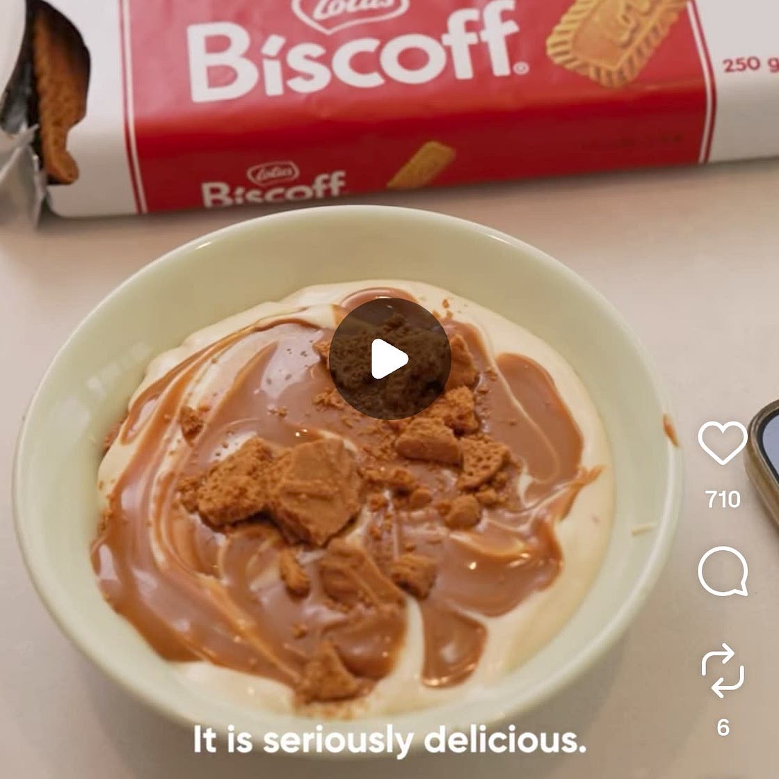 No Bake Biscoff Cheesecake